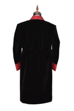 Load image into Gallery viewer, Men Black Smoking Jacket Designer Party Wear Long Coat
