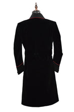 Load image into Gallery viewer, Men Black Smoking Jacket Party Wear Long Coat - TrendsfashionIN
