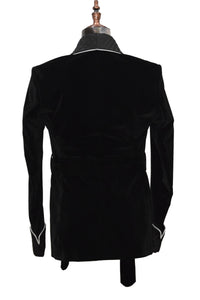 Men Black Smoking Jackets Dinner Party Wear Coat - TrendsfashionIN