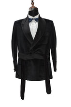 Load image into Gallery viewer, Men Black Smoking Jacket Dinner Party Wear Coat - TrendsfashionIN
