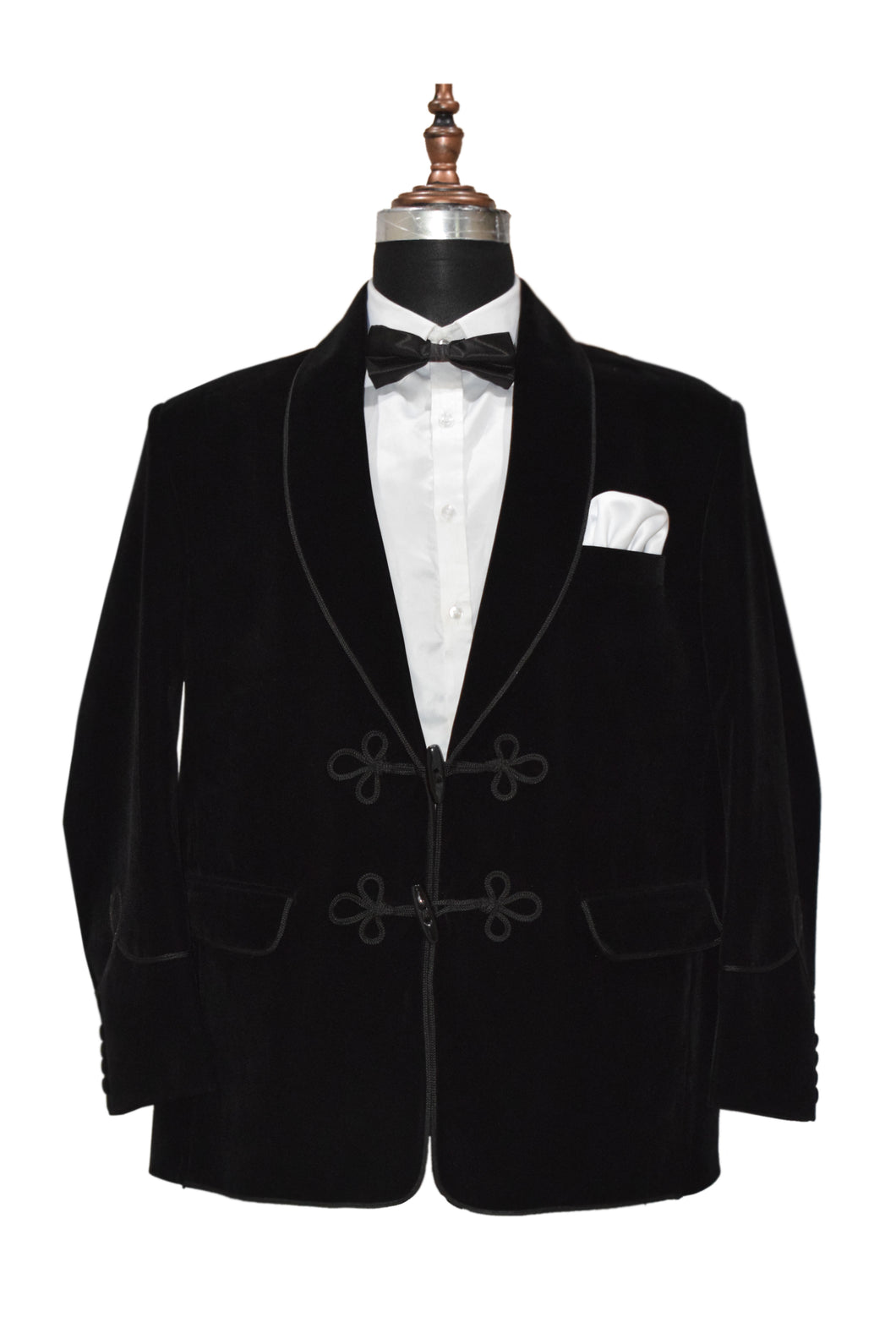 Dr Who Style Black Smoking Jacket Dinner Party Wear Coat