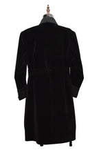 Load image into Gallery viewer, Men Black Smoking Jacket Wedding Party Wear Long Coat - TrendsfashionIN
