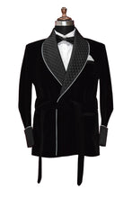 Load image into Gallery viewer, Men Black Smoking Jacket Designer Party Wear Coats
