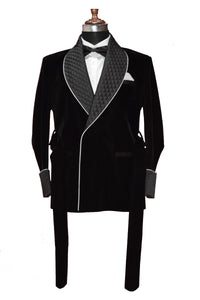 Men Black Smoking Jacket Designer Party Wear Coats