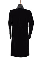Load image into Gallery viewer, Men Black Smoking Gown Dinner Party Wear Long Gown - TrendsfashionIN
