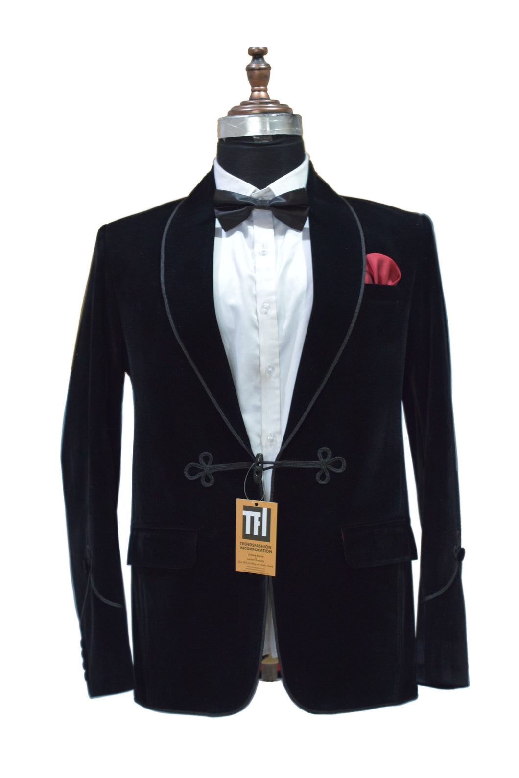 Man Black Smoking Jackets Dinner Party Wear Coats