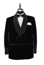 Load image into Gallery viewer, Men Black Smoking Jacket Dinner Party Wear Coat - TrendsfashionIN
