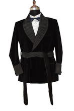 Load image into Gallery viewer, Men Black Smoking Jackets Dinner Party Wear Coats - TrendsfashionIN
