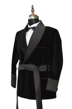 Load image into Gallery viewer, Men Black Smoking Jackets Dinner Party Wear Coats - TrendsfashionIN
