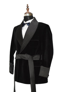 Men Black Smoking Jackets Dinner Party Wear Coats - TrendsfashionIN