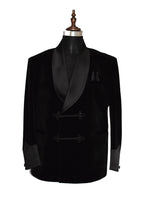 Load image into Gallery viewer, Men Black Smoking Jacket Dinner Party Wear Coat - TrendsfashionIN
