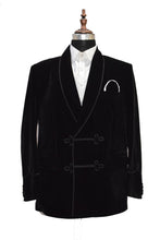 Load image into Gallery viewer, Men Black Smoking Jacket Dinner Party Wear Blazer - TrendsfashionIN
