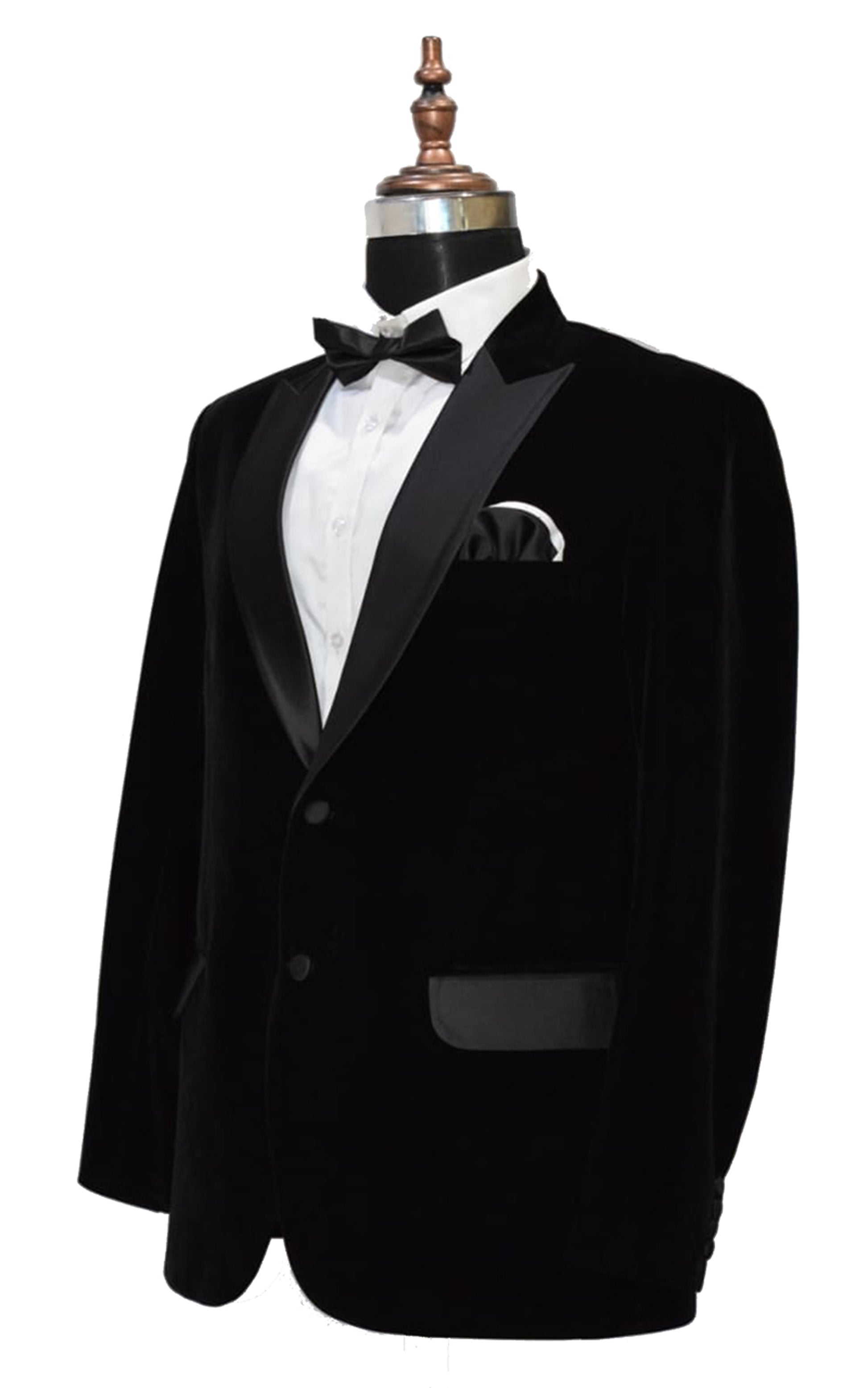 Men Black Smoking Jacket Dinner Party Wear Coats - TrendsfashionIN