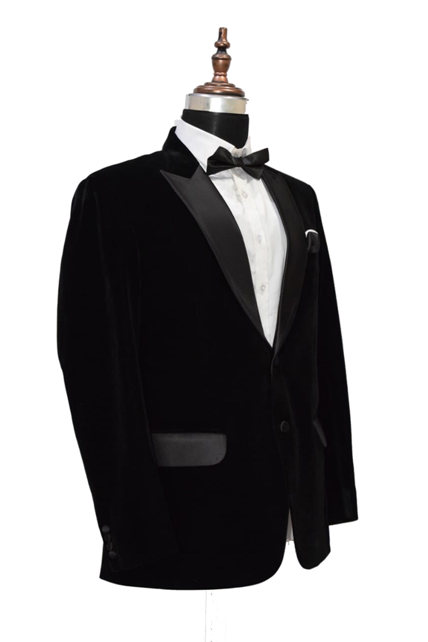 Men Black Smoking Jacket Dinner Party Wear Coats - TrendsfashionIN