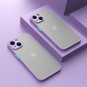 iPhone 13 Pro Max Shockproof Bumper Clear Phone Case For iPhone 12 11 Pro Max XR X XS 7 8 Plus Soft Silicon Matte Hard Cover