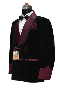 Man Green Smoking Jacket Blazers Dinner Party Wear Blazers