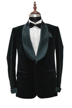 Load image into Gallery viewer, Men Green Smoking Jacket Dinner Party Wear Blazer - TrendsfashionIN
