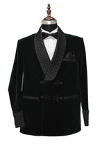 Load image into Gallery viewer, Men Green Smoking Jacket Party Wear Wedding Blazer - TrendsfashionIN
