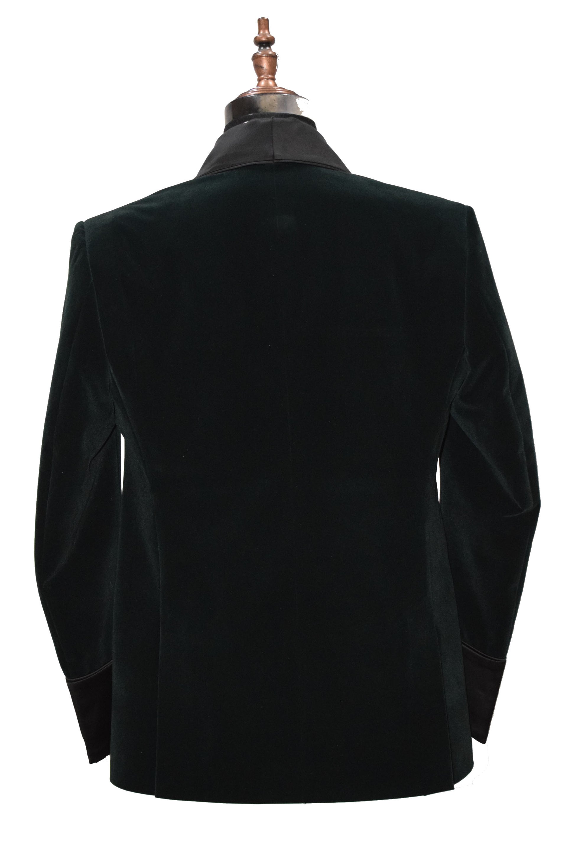 Men Green Smoking Jacket Dinner Party Wear Wedding Blazer - TrendsfashionIN
