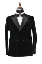 Load image into Gallery viewer, Men Green Smoking Jacket Dinner Party Wear Coats - TrendsfashionIN
