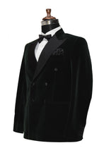 Load image into Gallery viewer, Men Green Smoking Jacket Dinner Party Wear Coats - TrendsfashionIN
