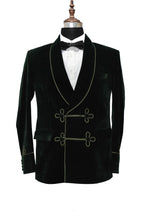 Load image into Gallery viewer, Men Green Smoking Jacket Wedding Party Wear Blazer - TrendsfashionIN
