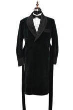 Load image into Gallery viewer, Men Green Smoking Gown Party Wear Wedding Long Gown - TrendsfashionIN
