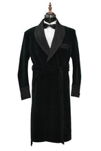 Load image into Gallery viewer, Men Green Smoking Gown Party Wear Wedding Long Gown - TrendsfashionIN

