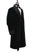 Load image into Gallery viewer, Men Green Smoking Gown Party Wear Wedding Long Gown - TrendsfashionIN
