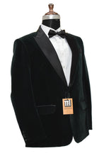 Load image into Gallery viewer, Man Green Smoking Jacket Dinner Party Wear Coat
