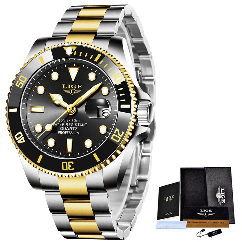 Men Sport Watches 30ATM Waterproof Date Clock - TrendsfashionIN
