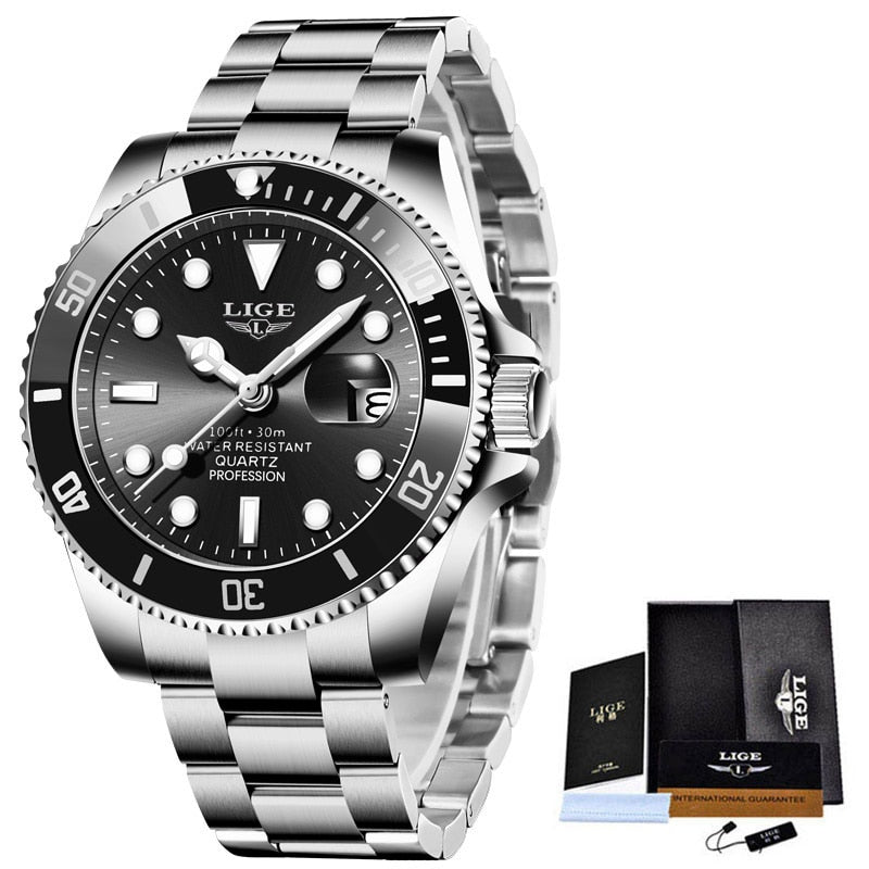 Men Sport Watches 30ATM Waterproof Date Clock - TrendsfashionIN