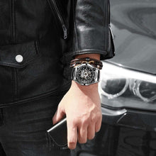 Load image into Gallery viewer, Forsining 2021 Stainless Steel Waterproof Mens Skeleton Watches Top Brand Luxury Transparent Mechanical Sport Male Wrist Watches
