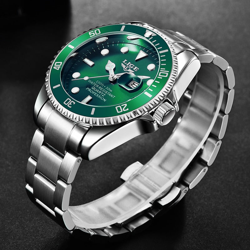 Men Sport Watches 30ATM Waterproof Date Clock - TrendsfashionIN