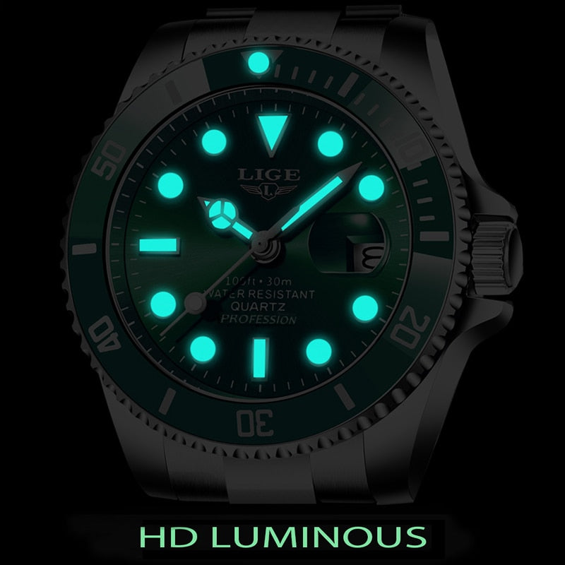 Men Sport Watches 30ATM Waterproof Date Clock - TrendsfashionIN