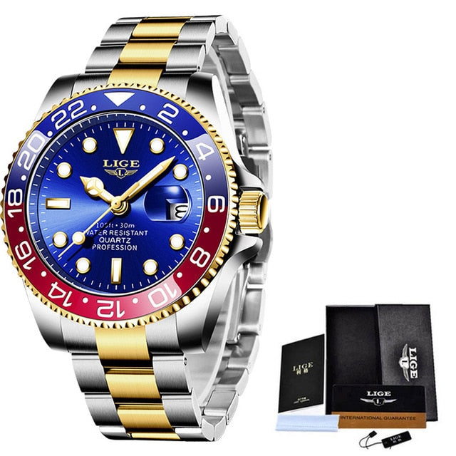Men Sport Watches 30ATM Waterproof Date Clock - TrendsfashionIN