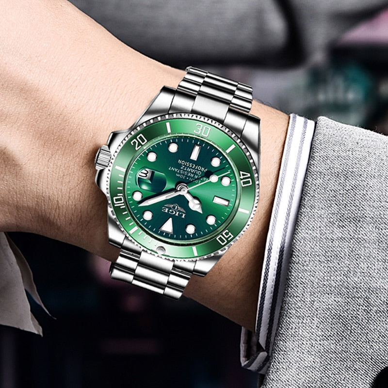 Men Sport Watches 30ATM Waterproof Date Clock - TrendsfashionIN