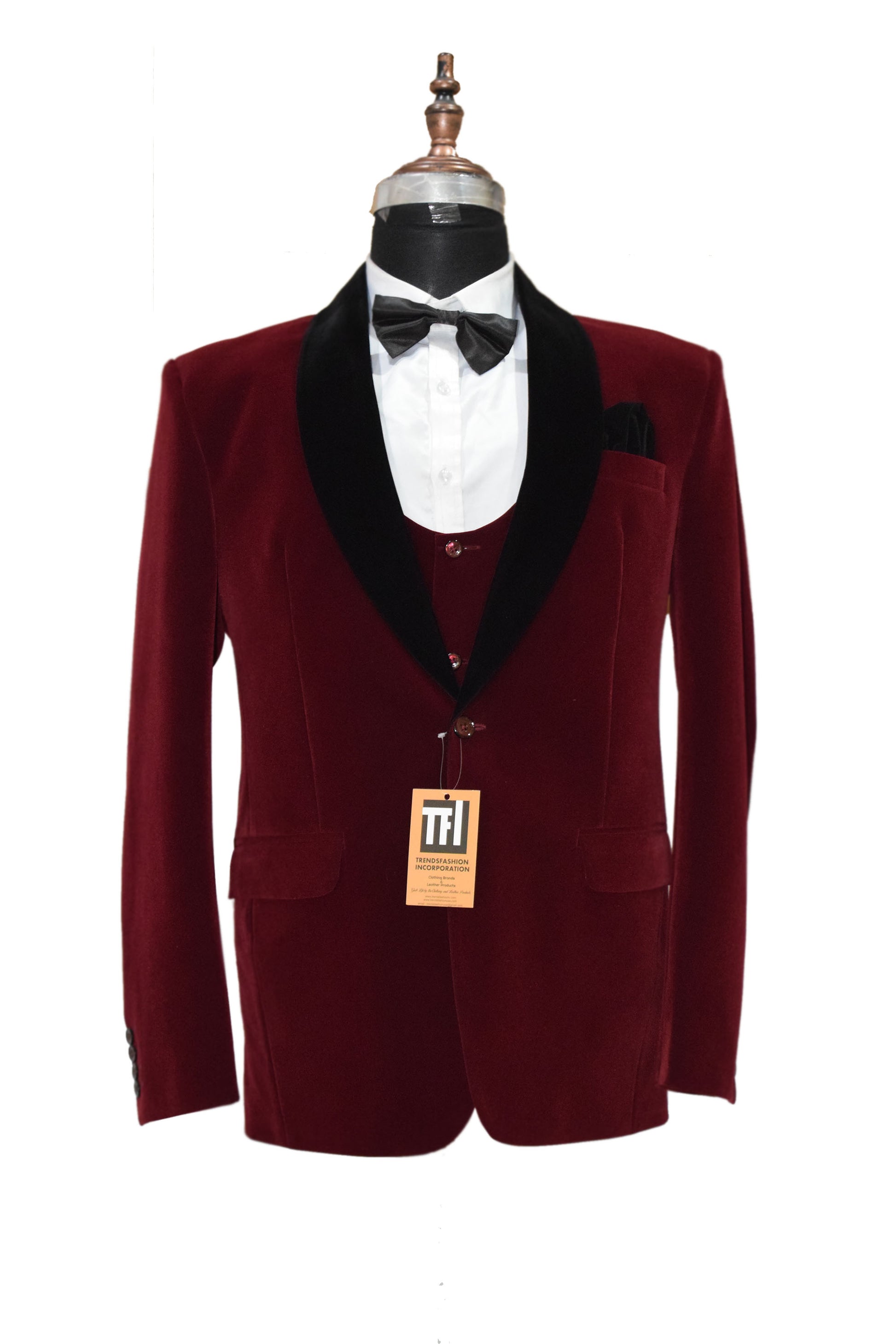 Special Gift For Him Man Suits Wedding Party Wear Velvet Suits - TrendsfashionIN