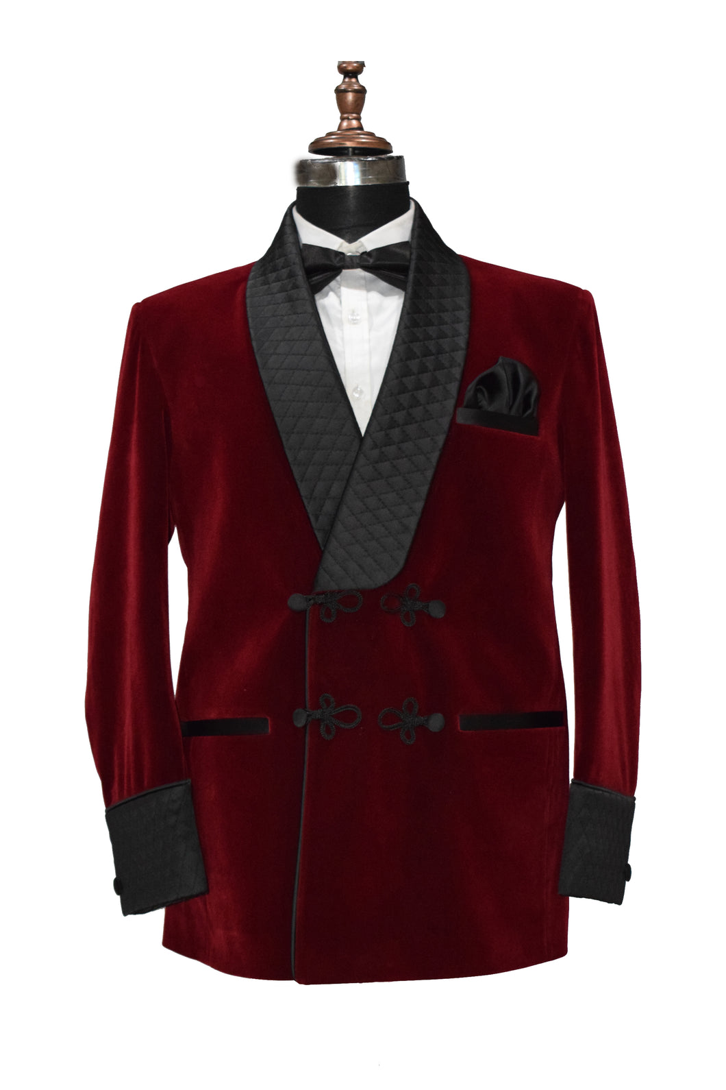 Men Maroon Smoking Jacket Dinner Party Wear Coats