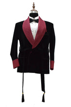 Load image into Gallery viewer, Men Black Smoking Jacket Dinner Party Wear Coat - TrendsfashionIN
