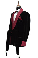 Load image into Gallery viewer, Men Black Smoking Jacket Dinner Party Wear Coat - TrendsfashionIN
