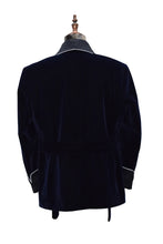 Load image into Gallery viewer, Men Navy Blue Smoking Jacket Dinner Party Wear Coat - TrendsfashionIN
