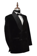 Load image into Gallery viewer, Men Black Smoking Jacket Dinner Party Wear Blazer - TrendsfashionIN

