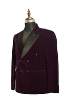 Load image into Gallery viewer, Men Purple Smoking Jacket Dinner Party Wear Blazer - TrendsfashionIN
