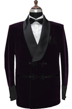 Load image into Gallery viewer, Men Purple Smoking Jacket Dinner Party Wear Blazer - TrendsfashionIN
