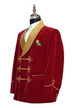 Load image into Gallery viewer, Men Red Smoking Jacket Dinner Party Wear Coats - TrendsfashionIN
