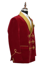 Load image into Gallery viewer, Men Red Smoking Jacket Dinner Party Wear Coats - TrendsfashionIN
