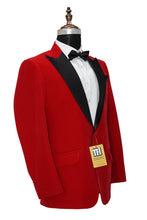 Load image into Gallery viewer, Men Red Smoking Jackets Dinner Party Wear Coats
