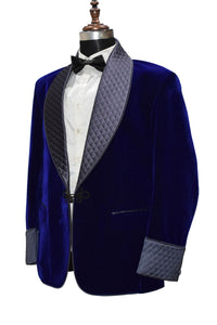 Men Red Smoking Jacket Dinner Party Wear Blazer - TrendsfashionIN
