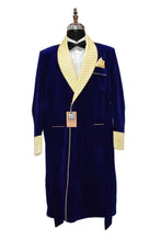 Load image into Gallery viewer, Man Royal Blue Smoking Jacket Designer Party Wear Long Coat
